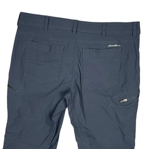 Pantalones Eddie Bauer Para Hombre 40x32 Azul Primera Ascensión Carga Nylon Spandex Senderismo Trabajo - Imagen 1 de 12