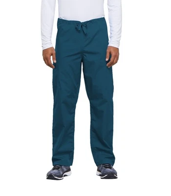 Pantalón corto Scrubs Cherokee Workwear para hombre con cordón 4100S CARW azul caribeño Foto 1 de 4