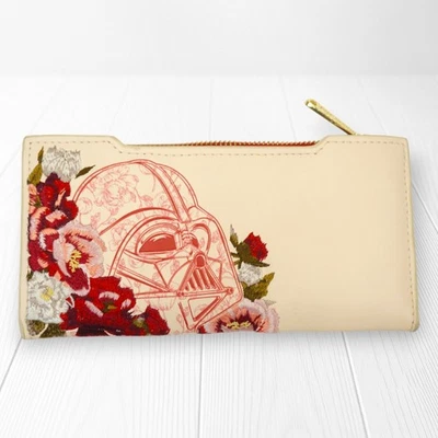 ❤️ Cartera Tumbona Star Wars Darth Vader Rojo Floral Rosas Foto 1 de 4