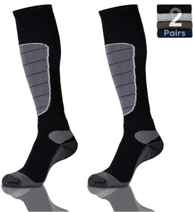 Hylaea Merino Wool Sport Ski Socks Thermal Knee High Moisture Wicking Sz L - Picture 1 of 9