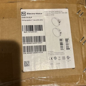 NEW Electro-Voice EVID-C4.2LP Low Profile White 3.75" Depth 70V Speakers (Pair) - Picture 1 of 2