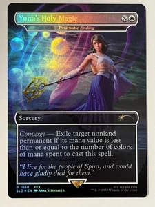Secret Lair Yuna’s Holy Magic Final Fantasy - Rainbow Foil - MTG 1868 Rare NM - Picture 1 of 2