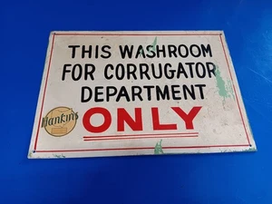 Vintage Warehouse Industrial Sign, Shop Sign, Hankins, Ohio Sign, Warning Sign - Picture 1 of 8