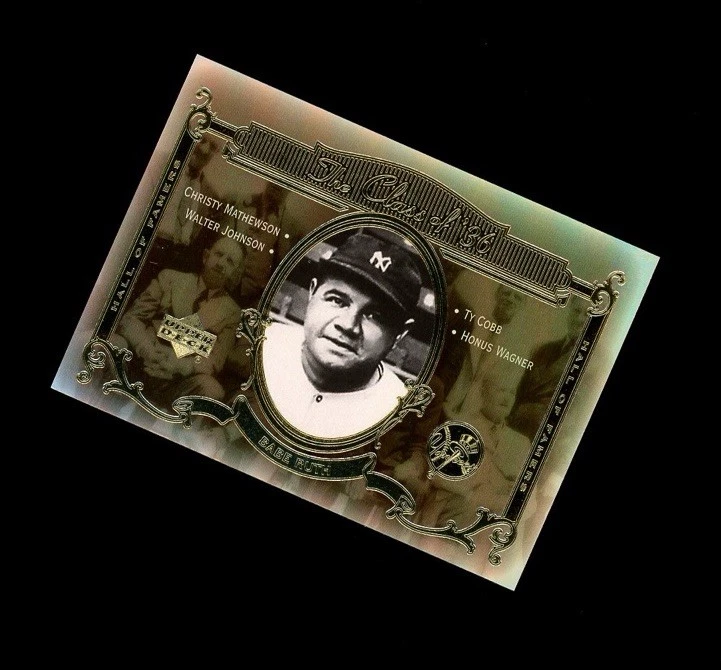 Upper Deck 2001 clase de 36 refractor lámina ¡Babe Ruth! Yankees de Nueva York Foto 1 de 1