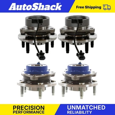 Front Rear Wheel Hub Bearing Assemblies for 2005-2010 Chevrolet Cobalt Foto 1 de 4
