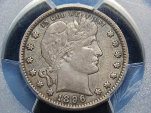 1896-O 25C Barber Quarter XF-45 PCGS/CAC, Tough Date! Nice Coin! - Picture 1 of 3