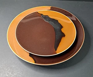 Jaune de Chrome JL Coquet Limoges Dinner Plate and Dessert Plate Kilimanjaro - Picture 1 of 10