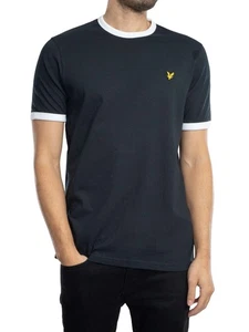 Lyle & Scott de los hombres Camiseta Ringer, Azul - Imagen 1 de 5