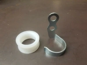 HONDA ATC 250R 350X REPRO LOWER BRAKE HOSE GUIDE AND NEW OEM INNER RING NEW NOS - Picture 1 of 2