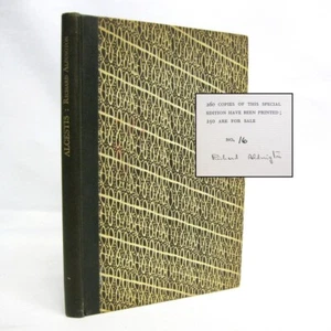 Alcestis by Euripides SIGNED by translator Richard Aldington 1930 Ltd #16/250 - Imagen 1 de 9