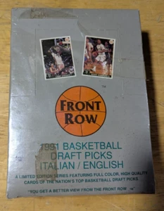 SIEHE ZUSTAND 1991 Front Row Basketball Draft Picks Italienisch/Englisch 36 versiegelt - Bild 1 von 16