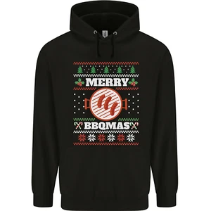 Merry BBQMAS Funny Christmas BBQ Xmas Childrens Kids Hoodie - Picture 1 of 29
