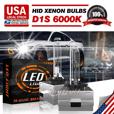 Factory Fit D1S HID Xenon Headlight Bulbs For Saab 9-5 2004 to 2011 Low Beam Set - Image 1 of 4