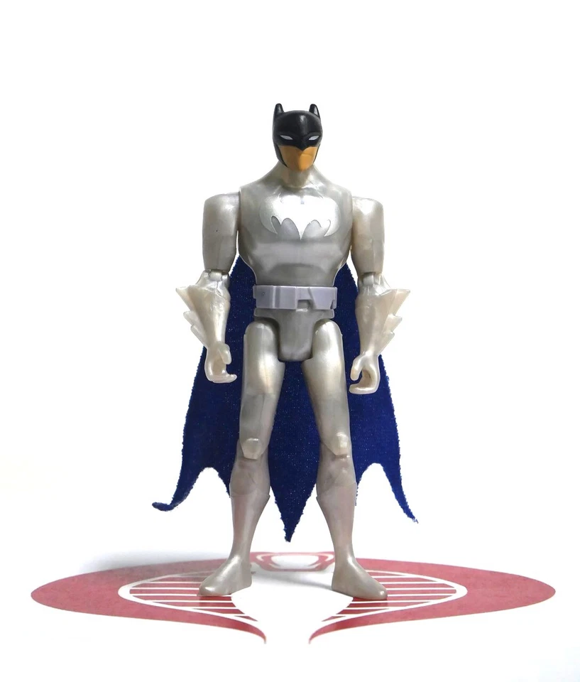 Figura de acción Batman traje transparente blanco plateado Batman 4,5" Mattel 2017  Foto 1 de 1