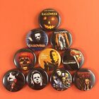 Halloween 1&quot; Button Pin Set Michael Myers John Carpenter Horror Slasher Classic