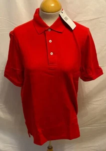 Men's French Toast size Small Polo Red Collared Classic Everyday Business Casual - Picture 1 of 6