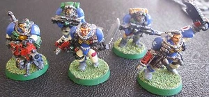 Warhammer 40000 Space Marines Scouts squad painted in Ultramarine Colours  - Bild 1 von 4