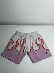Teddy Fresh Flame Cotton Sweat Shorts Pink Off White Size L See Description - Picture 1 of 10