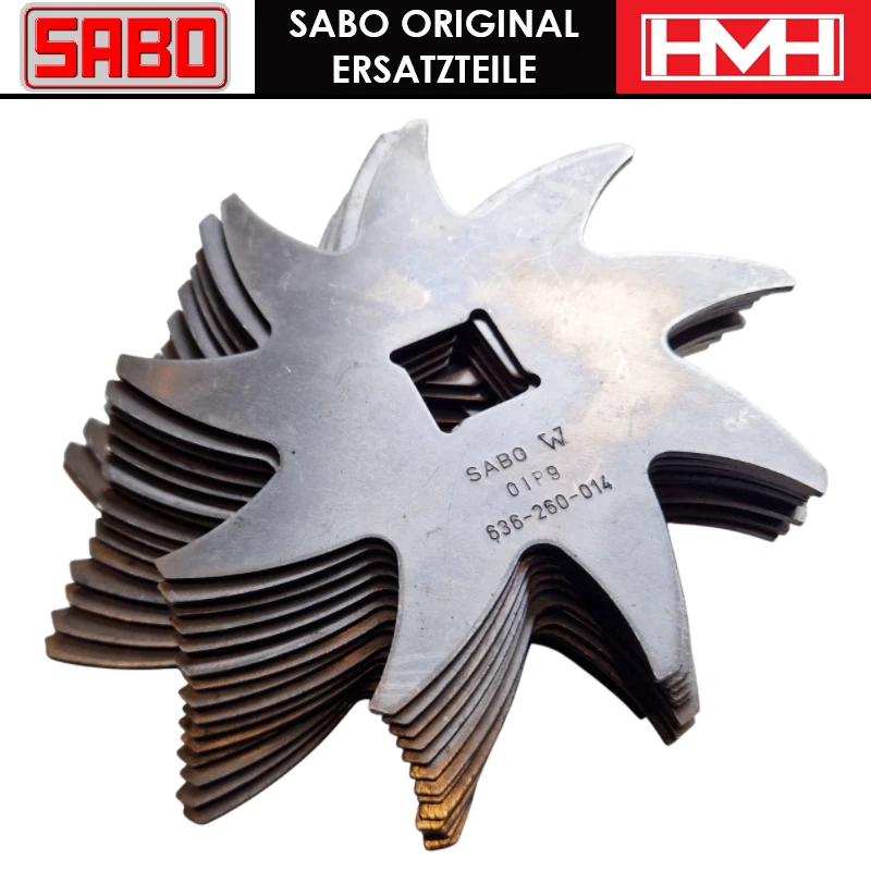 15 lame scarificatrici originali SABO | 38 EV | 38 BV | SA16495