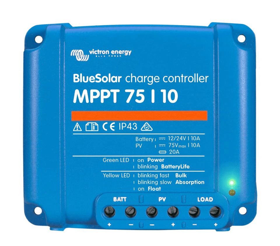 VICTRON ENERGY BLUESOLAR MPPT 75/10 SOLAR CONTROLLER (12/24V-10A) - SCC010010050 - Image 1 of 1