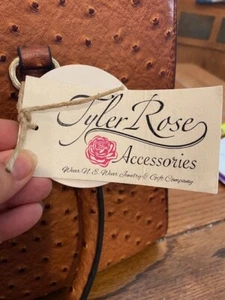 Tyler Rose A Cessories Brown Leather Purse New - Picture 1 of 3