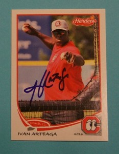 2016 Grandstand, Chattanooga Lookouts - Coach IVAN ARTEAGA - autographed