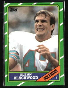 Glenn Blackwood 1986 Topps #58 Football Card