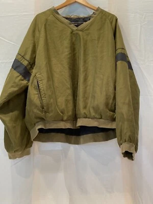 Dockers Golf Men Stain Defender Side Zip Pullover Windbreaker Jacket XL Coat - Image 1 of 4