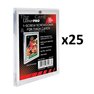 25 Ultra PRO 100pt Screwdown Thick Card Display Holder Protector Single 1-Screw - Picture 1 of 5