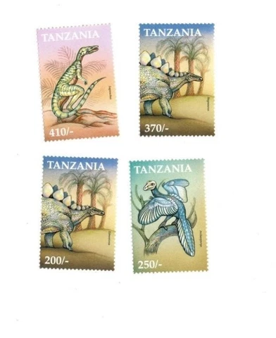 Tanzania 1999 Dinosaurs - Set of 4 Stamps - MNH Cover