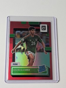 Panini Donruss Soccer 2022 Kevin Alvarez Mexico Rated Rookie RC Red Prizm /165