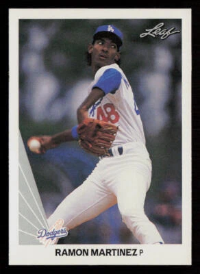 1990 Leaf Ramon Martinez #147 Los Angeles Dodgers Baseball Card - Image 1 of 2