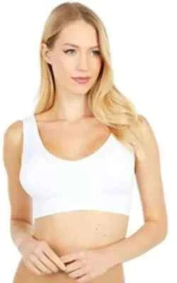 Sujetador cómodo blanco Coobie L31010 para mujer talla pequeña Foto 1 de 2