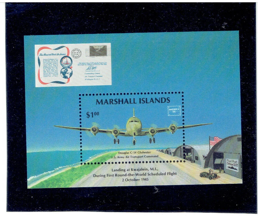 Marshall Islands 1986 Ameripex '86 S/S CV $2,75 Foto 1 de 1