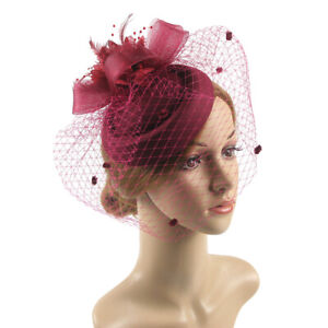 Elegant Fascinator Hat Headband Ladies' Day Cocktail Tea Party Wedding Hair Clip