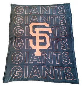 San Francisco SF Giants Throw Blanket 58"x74" 100% Polyester Open Box Read Descr - Picture 1 of 9