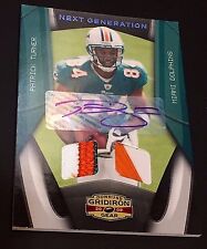 PATRICK TURNER 2009 Gridiron Gear Dual PATCH / Nike ? AUTO RC  #d /25 DOLPHINS