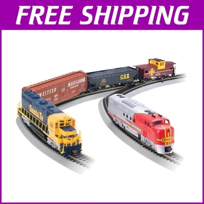 DCC Equipped Electric Train Set with E-Z Command Control - HO Scale Ready to Run - Image 1 of 4