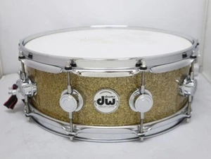 DW Collector's Maple 14x5 Gold Glass Glitter 10+6Ply From JAPAN Used item - Picture 1 of 6