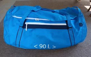 90L Helly Hansen Duffle Bag, Blue, padded shoulder straps, zipper pouches - Picture 1 of 3