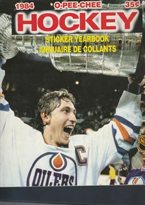Libro álbum de pegatinas Hockey 1984 OPC O-pee-chee completo sin precio base Wayne Gretzky  - Imagen 1 de 2