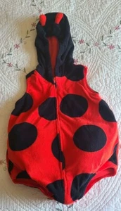 Carters Red Black Ladybug Halloween One Piece Costume Size 24m - Picture 1 of 9