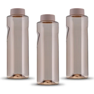 3 x Tritan Trinkflasche 800 ml braun Wasserflasche rosa Deckel Kavodrink Wasser - Bild 1 von 4