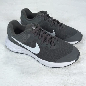 Kids Nike Revolution 6 Athletic Shoes Smoke Gray White Size 5 DD1096-004 - Picture 1 of 7