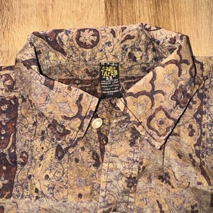 Vtg 50s 60s Sears Taper Shirt Cropped 33 Collection MCM Mod Gaucho Mens Medium - Picture 1 of 19