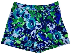 Pantalones Cortos 7th Avenue New York & Company Para Mujer Talla 16 Azul Floral Cintura Elástica - Imagen 1 de 9