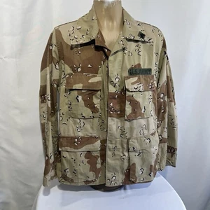 Military Shirt Medium Regular Chocolate Chip Camo Combat Coat Desert Storm - Picture 1 of 9