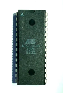 AT28C64B 150nS 8Kbx8 EEprom memory PDIP-28 Genuine Atmel part tested x 1 pcs - Picture 1 of 1