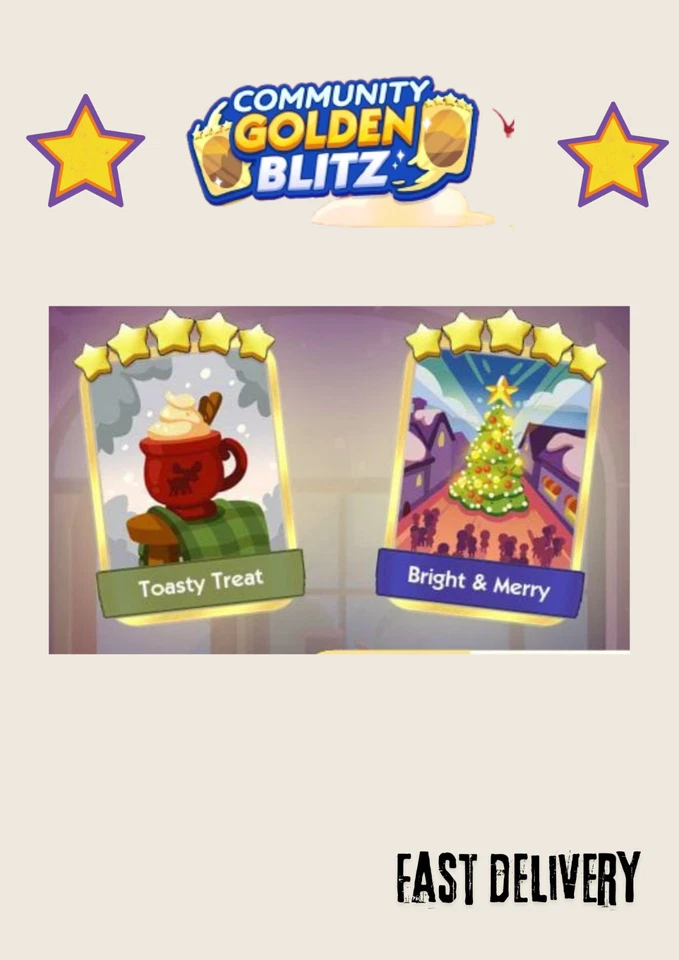 Golden Blitz_CHOCOBLISS&HOLIDAYTRAIN_MONOPOLY_GO_GOLDEN BLITZ⚡⚡ Foto 1 de 1