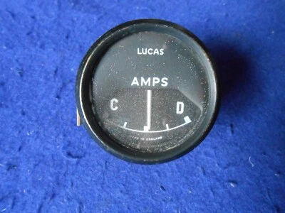 Amperímetro original Lucas 1965-66 Jaguar XKE Mark X 36358A D/C 1/65 Foto 1 de 4